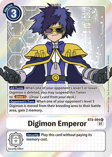 Digimon Emperor [BT8-094] [New Awakening] | Play N Trade Winnipeg