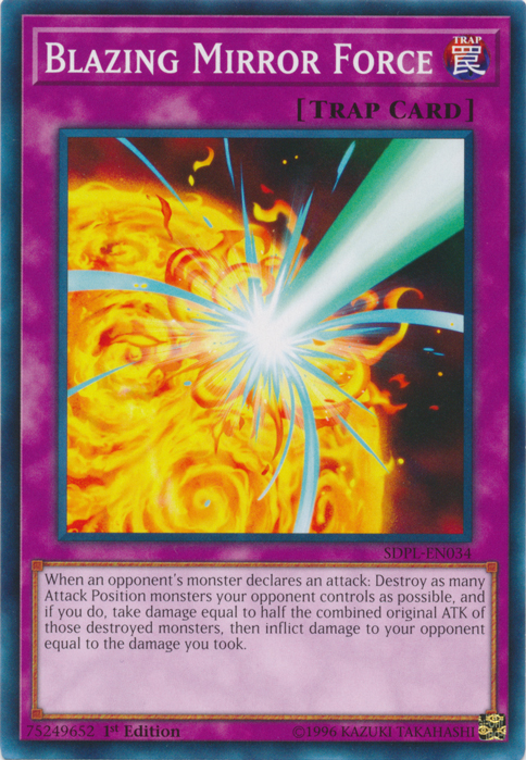 Blazing Mirror Force [SDPL-EN034] Common | Play N Trade Winnipeg