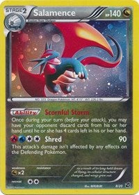 Salamence (8/20) (Cosmos Holo) (Blister Exclusive) [Black & White: Dragon Vault] | Play N Trade Winnipeg