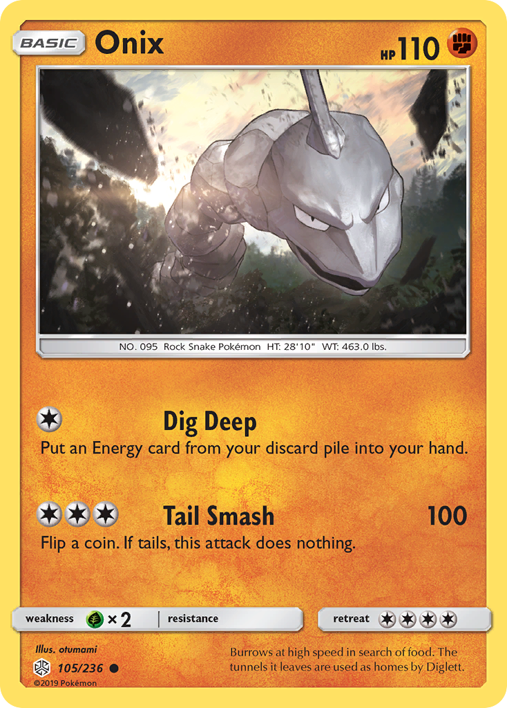 Onix (105/236) [Sun & Moon: Cosmic Eclipse] | Play N Trade Winnipeg