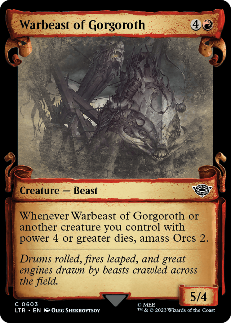 Warbeast of Gorgoroth [The Lord of the Rings: Tales of Middle-Earth Showcase Scrolls] | Play N Trade Winnipeg