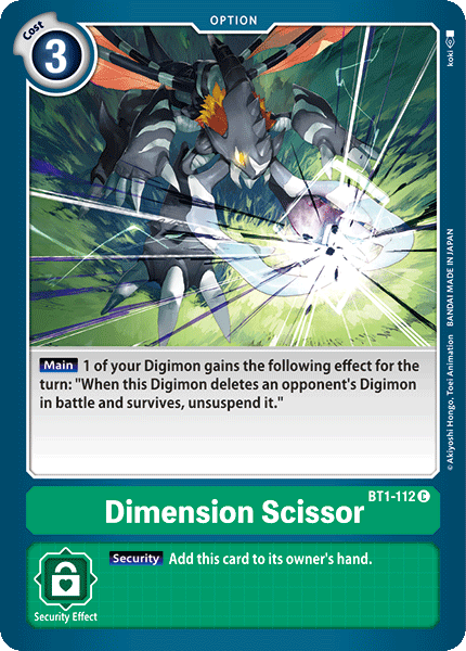 Dimension Scissor [BT1-112] [Release Special Booster Ver.1.0] | Play N Trade Winnipeg