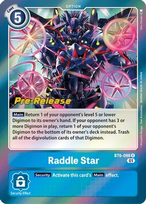 Raddle Star [BT6-098] [Double Diamond Pre-Release Cards] | Play N Trade Winnipeg