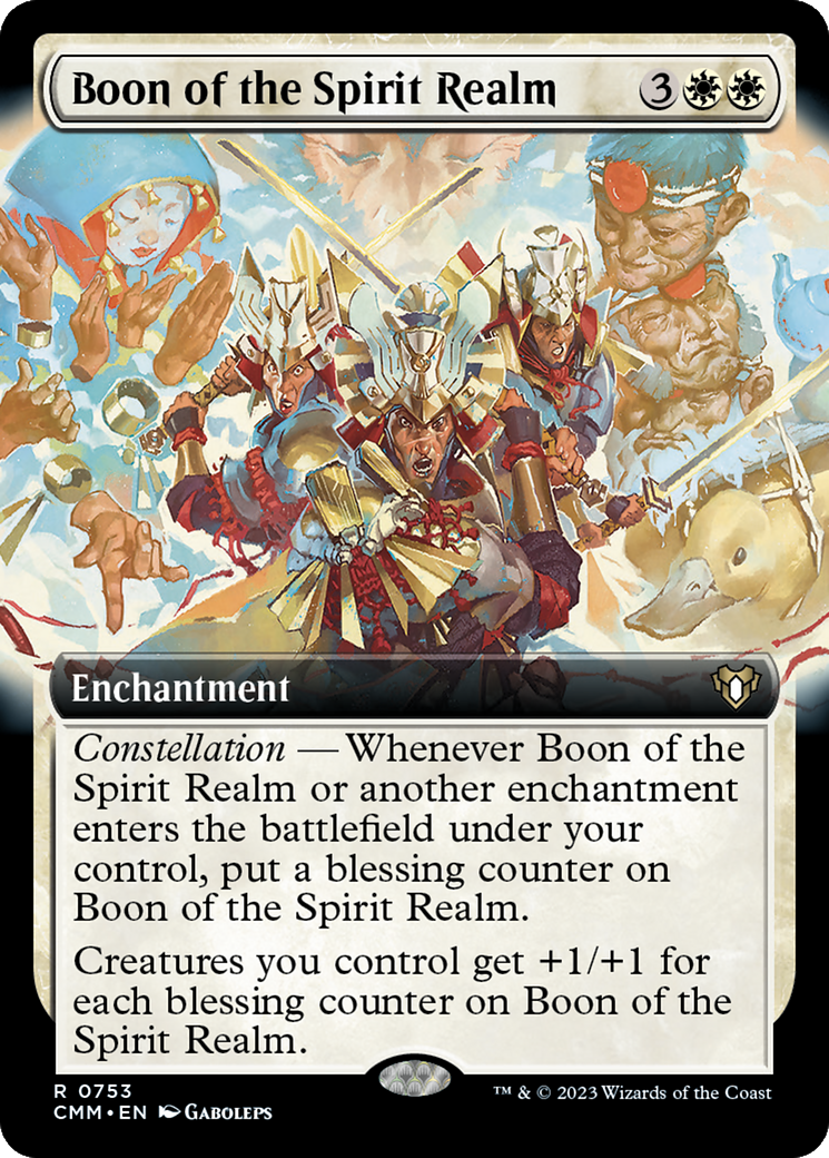 Boon of the Spirit Realm (Extended Art) [Commander Masters] | Play N Trade Winnipeg