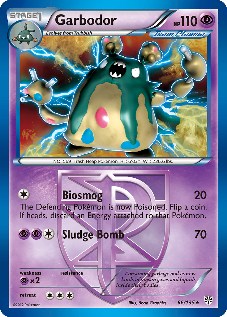 Garbodor (66/135) [Black & White: Plasma Storm] | Play N Trade Winnipeg