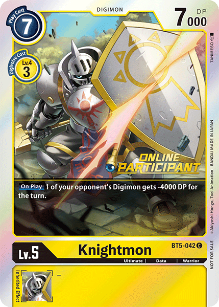 Knightmon [BT5-042] (Online Participant) [Battle of Omni Promos] | Play N Trade Winnipeg