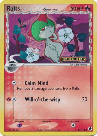 Ralts (61/101) (Delta Species) (Stamped) [EX: Dragon Frontiers] | Play N Trade Winnipeg