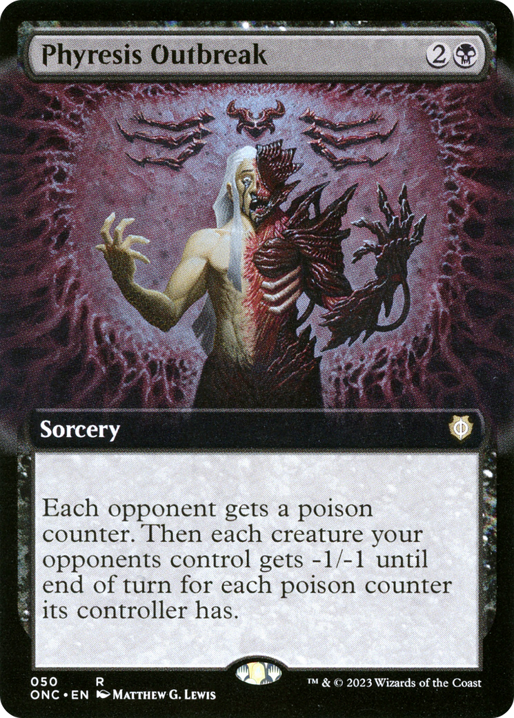 Phyresis Outbreak (Extended Art) [Phyrexia: All Will Be One Commander] | Play N Trade Winnipeg