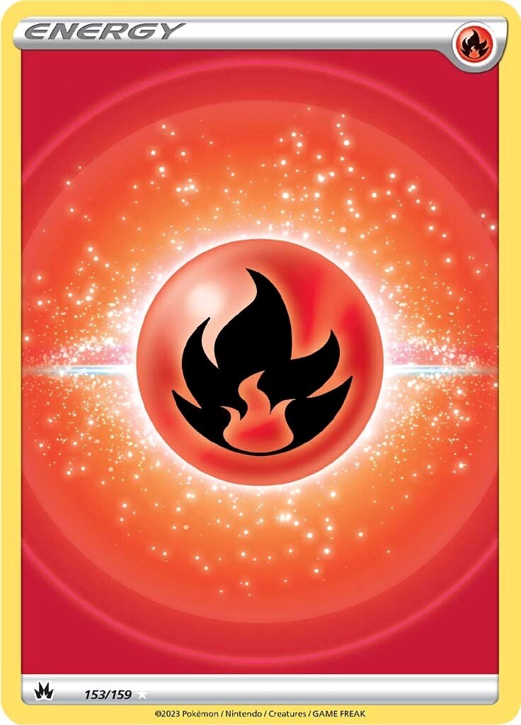 Fire Energy (153/159) (Texture Full Art) [Sword & Shield: Crown Zenith] | Play N Trade Winnipeg