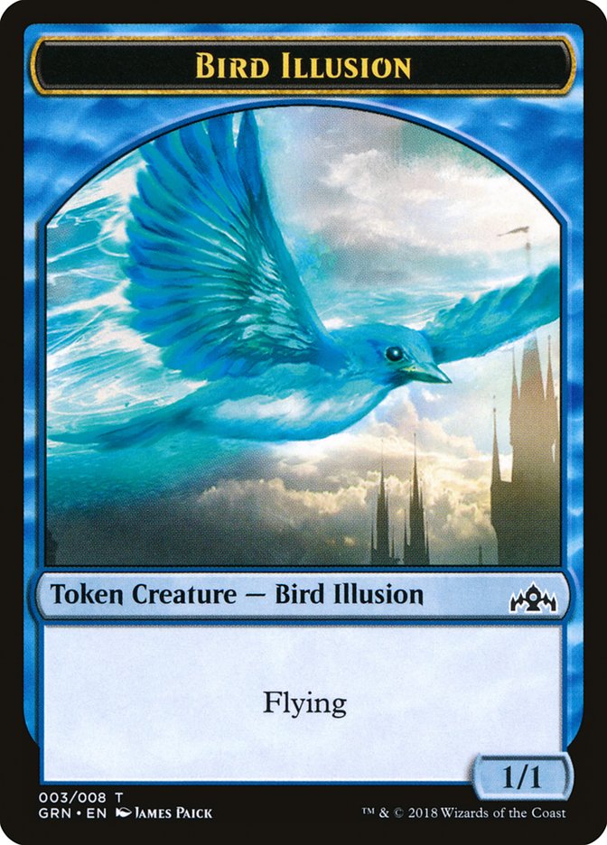 Bird Illusion [Guilds of Ravnica Tokens] | Play N Trade Winnipeg