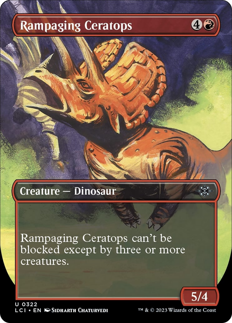 Rampaging Ceratops (Borderless) [The Lost Caverns of Ixalan] | Play N Trade Winnipeg