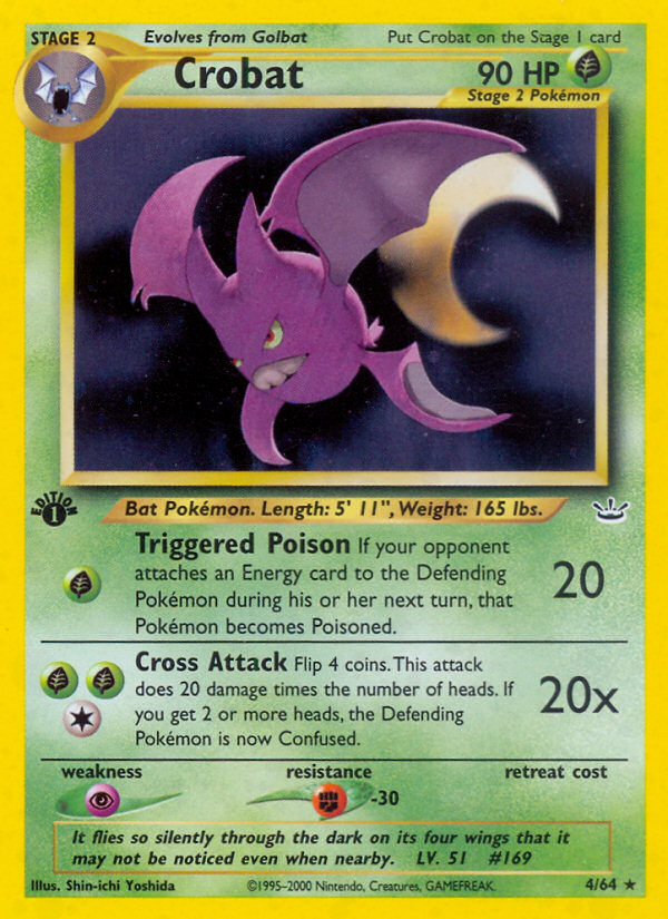 Crobat (4/64) [Neo Revelation 1st Edition] | Play N Trade Winnipeg