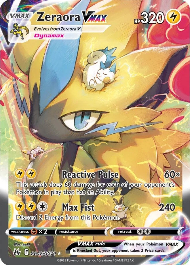 Zeraora VMAX (GG42/GG70) [Sword & Shield: Crown Zenith] | Play N Trade Winnipeg