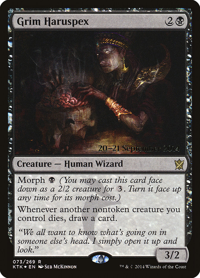 Grim Haruspex  [Khans of Tarkir Prerelease Promos] | Play N Trade Winnipeg