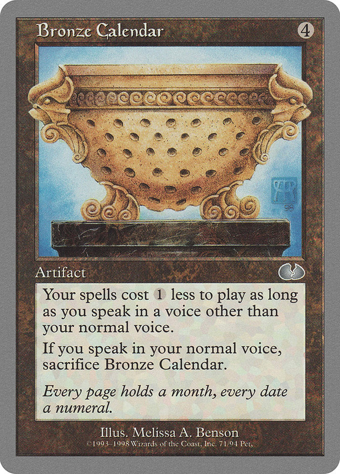 Bronze Calendar [Unglued] | Play N Trade Winnipeg