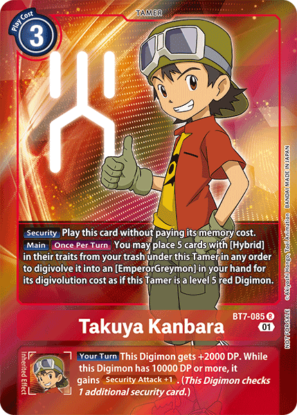 Takuya Kanbara [BT7-085] (Alternative Art - Box Topper) [Next Adventure] | Play N Trade Winnipeg