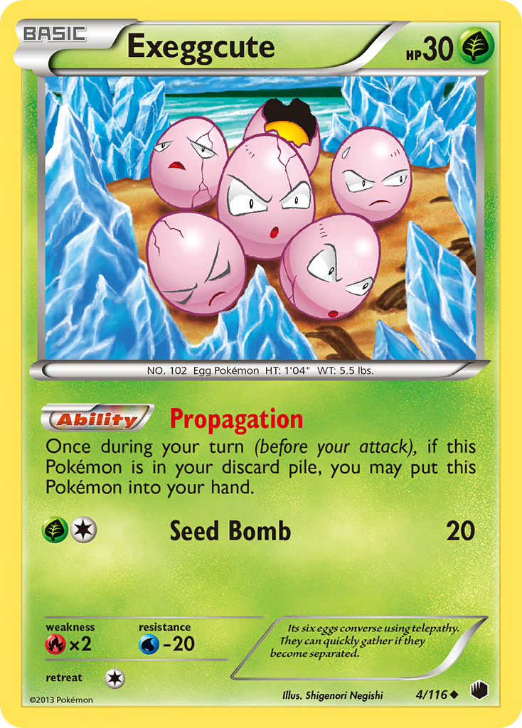 Exeggcute (4/116) [Black & White: Plasma Freeze] | Play N Trade Winnipeg