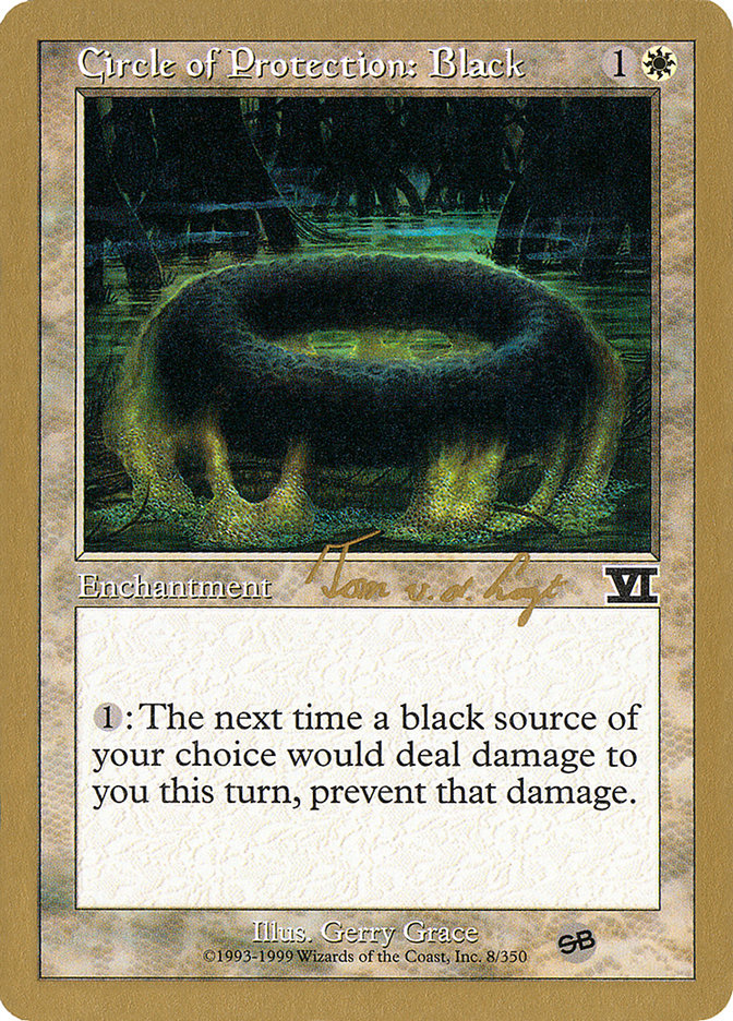 Circle of Protection: Black (Tom van de Logt) (SB) [World Championship Decks 2000] | Play N Trade Winnipeg