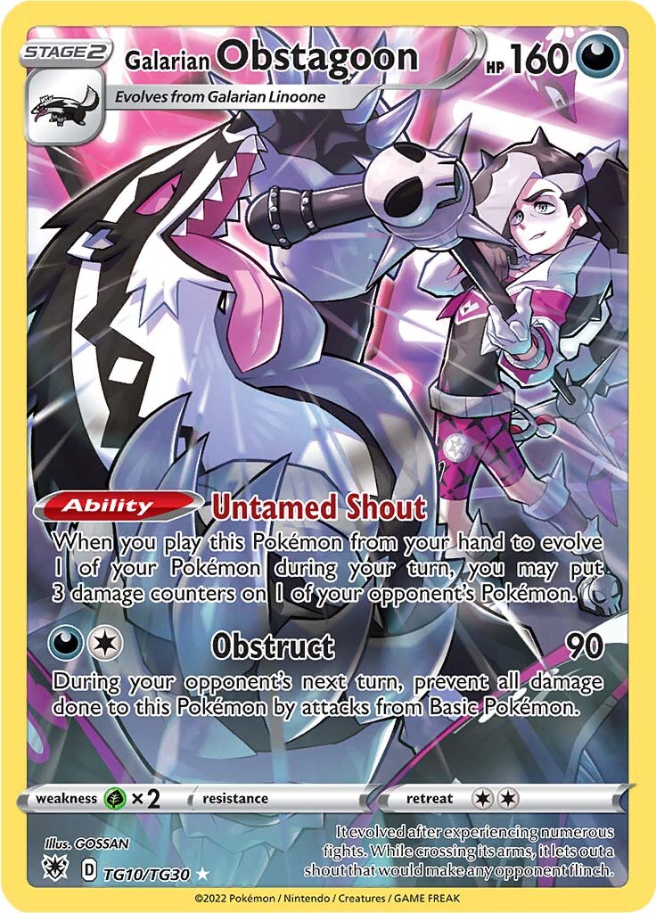 Galarian Obstagoon (TG10/TG30) [Sword & Shield: Astral Radiance] | Play N Trade Winnipeg
