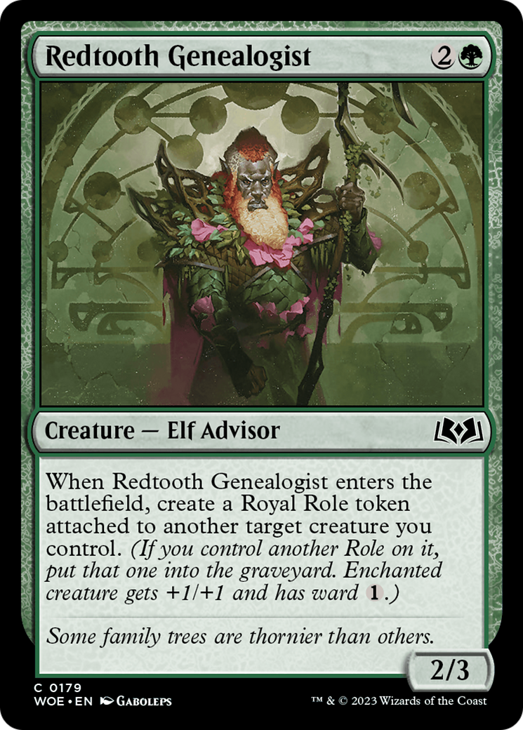 Redtooth Genealogist [Wilds of Eldraine] | Play N Trade Winnipeg