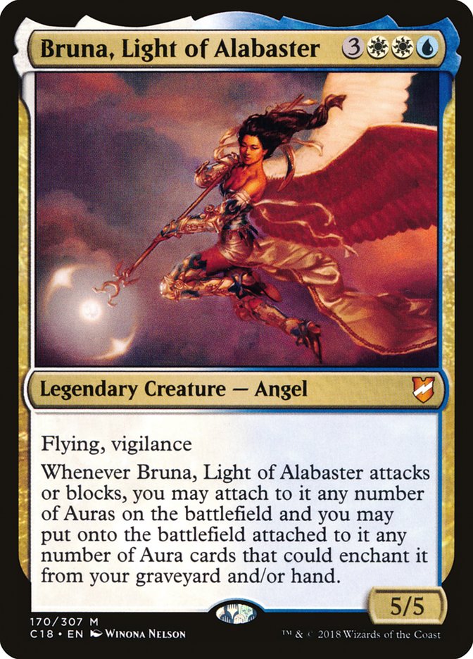 Bruna, Light of Alabaster (Oversized) [Commander 2018 Oversized] | Play N Trade Winnipeg