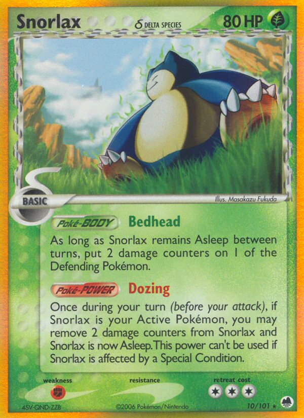 Snorlax (10/101) (Delta Species) [EX: Dragon Frontiers] | Play N Trade Winnipeg