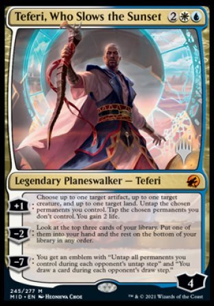 Teferi, Who Slows the Sunset (Promo Pack) [Innistrad: Midnight Hunt Promos] | Play N Trade Winnipeg