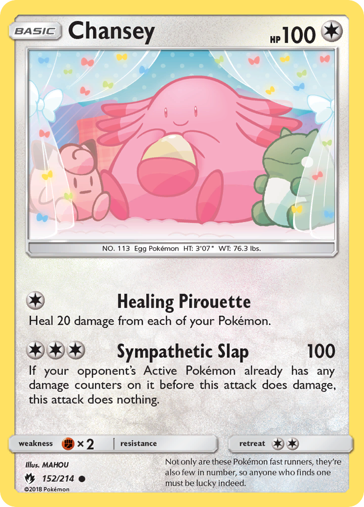 Chansey (152/214) [Sun & Moon: Lost Thunder] | Play N Trade Winnipeg