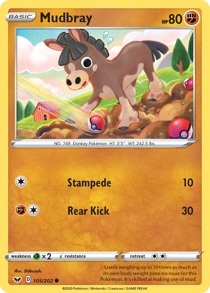 Mudbray (105/202) [Sword & Shield: Base Set] | Play N Trade Winnipeg