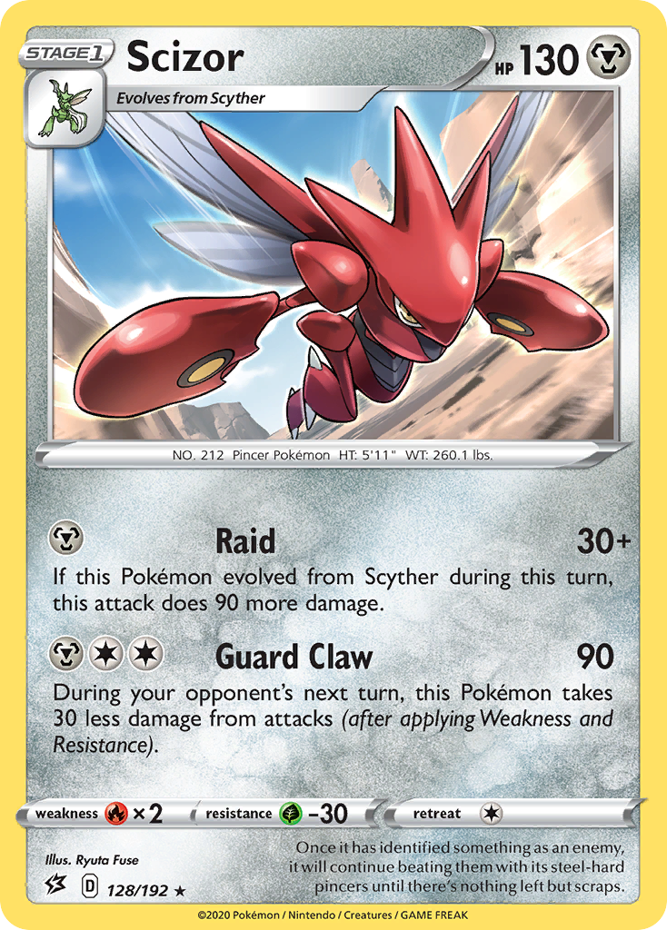 Scizor (128/192) [Sword & Shield: Rebel Clash] | Play N Trade Winnipeg