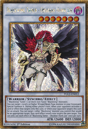 Blackwing Tamer - Obsidian Hawk Joe [PGL2-EN012] Gold Secret Rare | Play N Trade Winnipeg