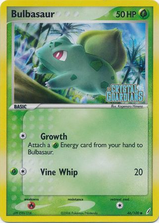 Bulbasaur (46/100) (Stamped) [EX: Crystal Guardians] | Play N Trade Winnipeg