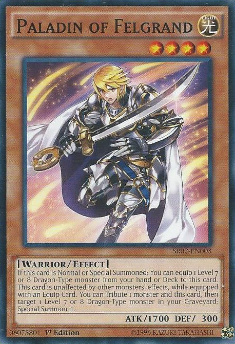 Paladin of Felgrand [SR02-EN003] Common | Play N Trade Winnipeg