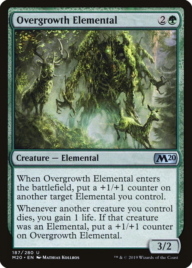 Overgrowth Elemental [Core Set 2020] | Play N Trade Winnipeg