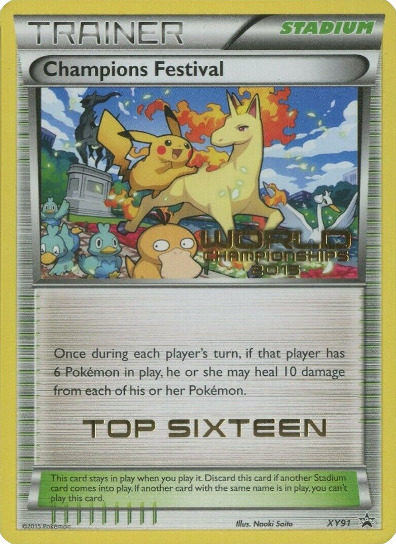 Champions Festival (XY91) (2015 Top Sixteen) [XY: Black Star Promos] | Play N Trade Winnipeg