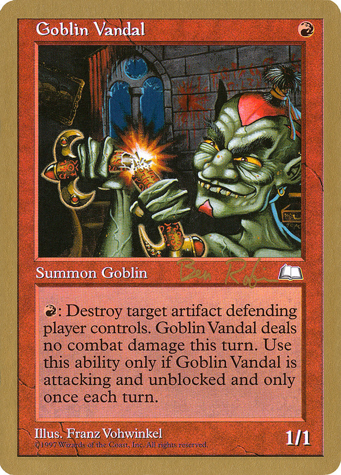 Goblin Vandal (Ben Rubin) [World Championship Decks 1998] | Play N Trade Winnipeg