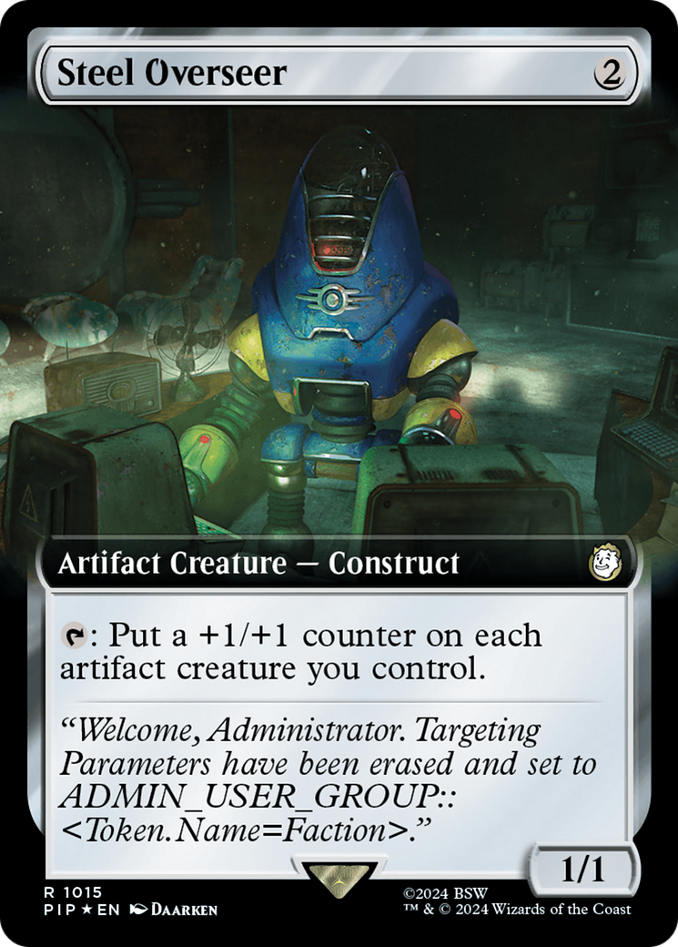 Steel Overseer (Extended Art) (Surge Foil) [Fallout] | Play N Trade Winnipeg