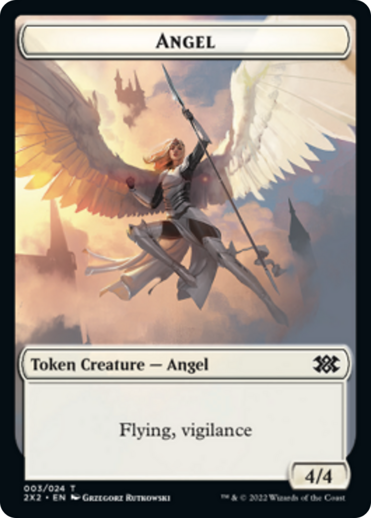 Egg // Angel Double-sided Token [Double Masters 2022 Tokens] | Play N Trade Winnipeg