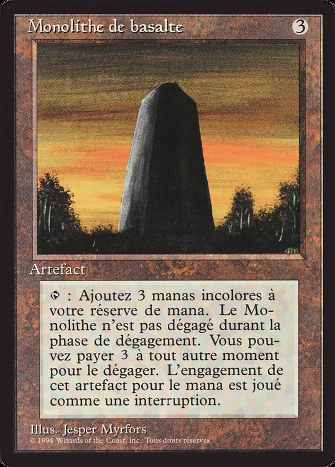 Basalt Monolith [Foreign Black Border] | Play N Trade Winnipeg