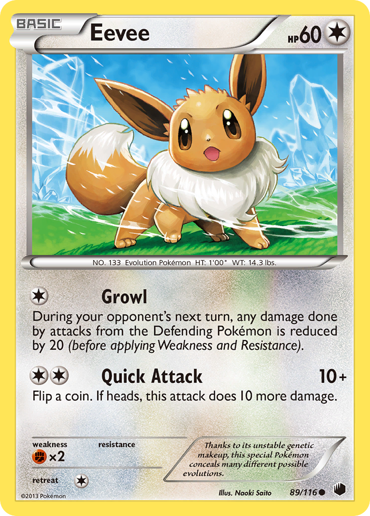 Eevee (89/116) [Black & White: Plasma Freeze] | Play N Trade Winnipeg