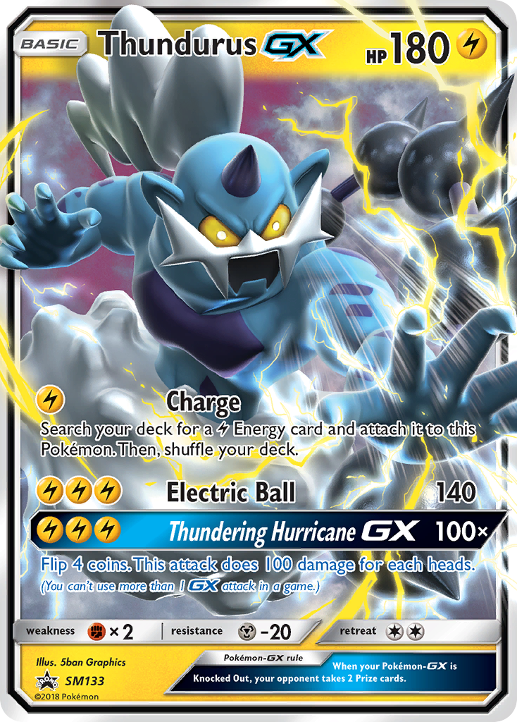 Thundurus GX (SM133) [Sun & Moon: Black Star Promos] | Play N Trade Winnipeg