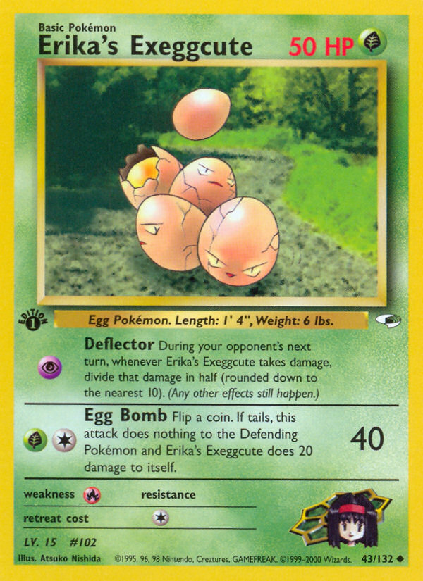 Erika's Exeggcute (43/132) [Gym Heroes 1st Edition] | Play N Trade Winnipeg