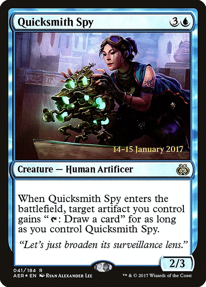 Quicksmith Spy  [Aether Revolt Prerelease Promos] | Play N Trade Winnipeg