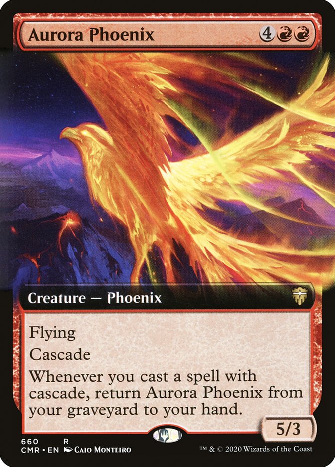 Aurora Phoenix (Extended) [Commander Legends] | Play N Trade Winnipeg