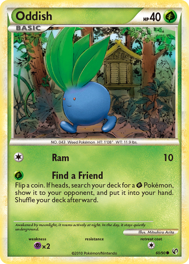 Oddish (60/90) [HeartGold & SoulSilver: Undaunted] | Play N Trade Winnipeg