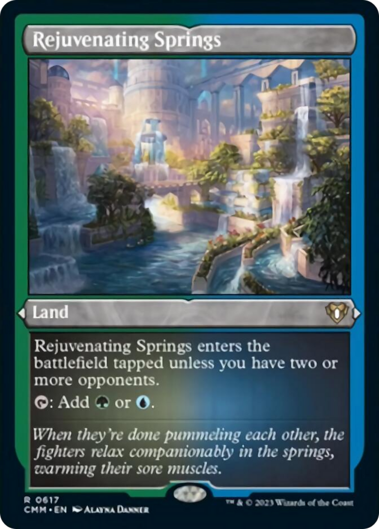 Rejuvenating Springs (Foil Etched) [Commander Masters] | Play N Trade Winnipeg