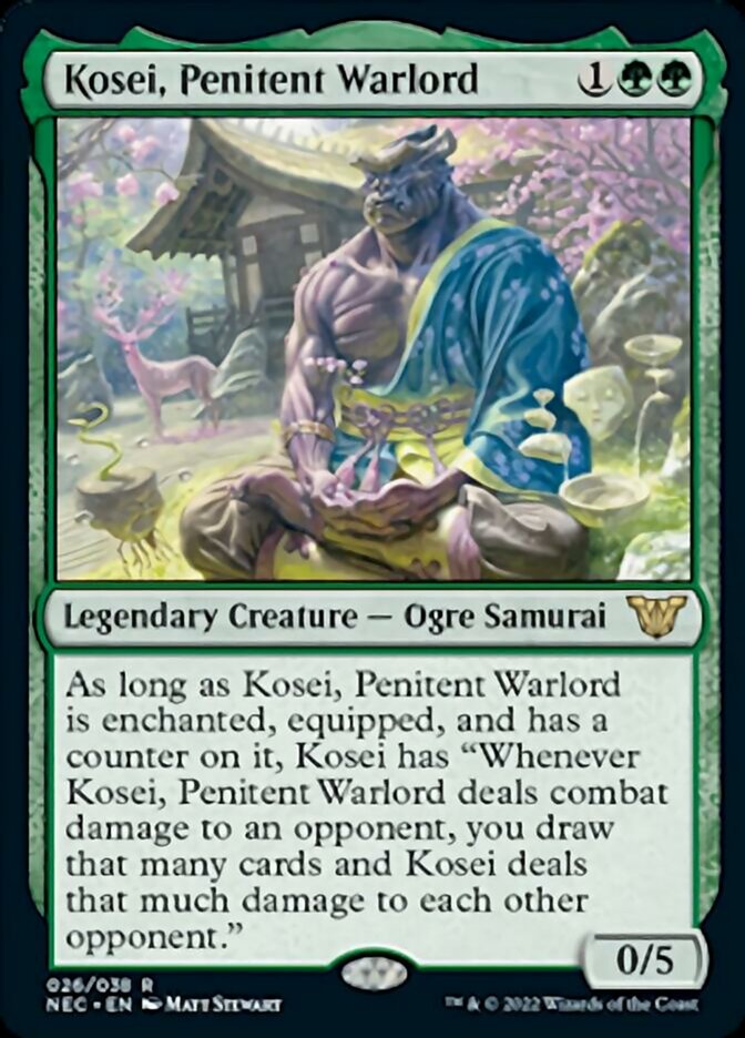 Kosei, Penitent Warlord [Kamigawa: Neon Dynasty Commander] | Play N Trade Winnipeg