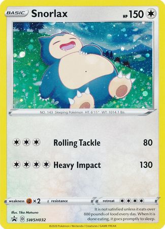 Snorlax (SWSH032) [Sword & Shield: Black Star Promos] | Play N Trade Winnipeg