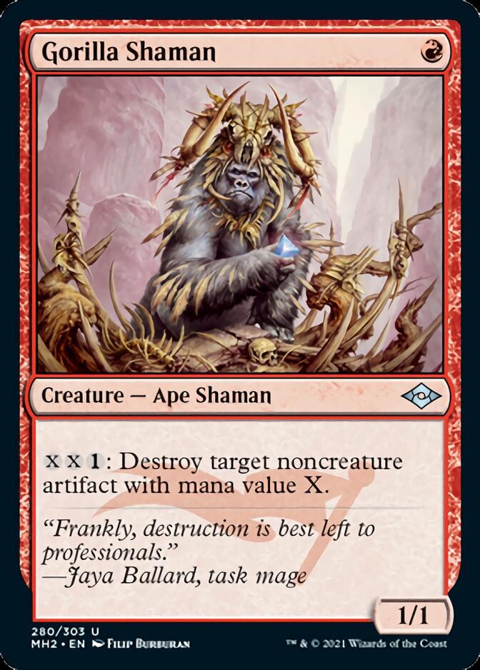 Gorilla Shaman (Foil Etched) [Modern Horizons 2] | Play N Trade Winnipeg