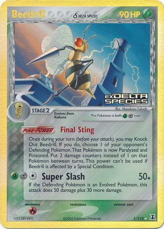 Beedrill (1/113) (Delta Species) (Stamped) [EX: Delta Species] | Play N Trade Winnipeg